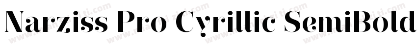 Narziss Pro Cyrillic SemiBold字体转换
